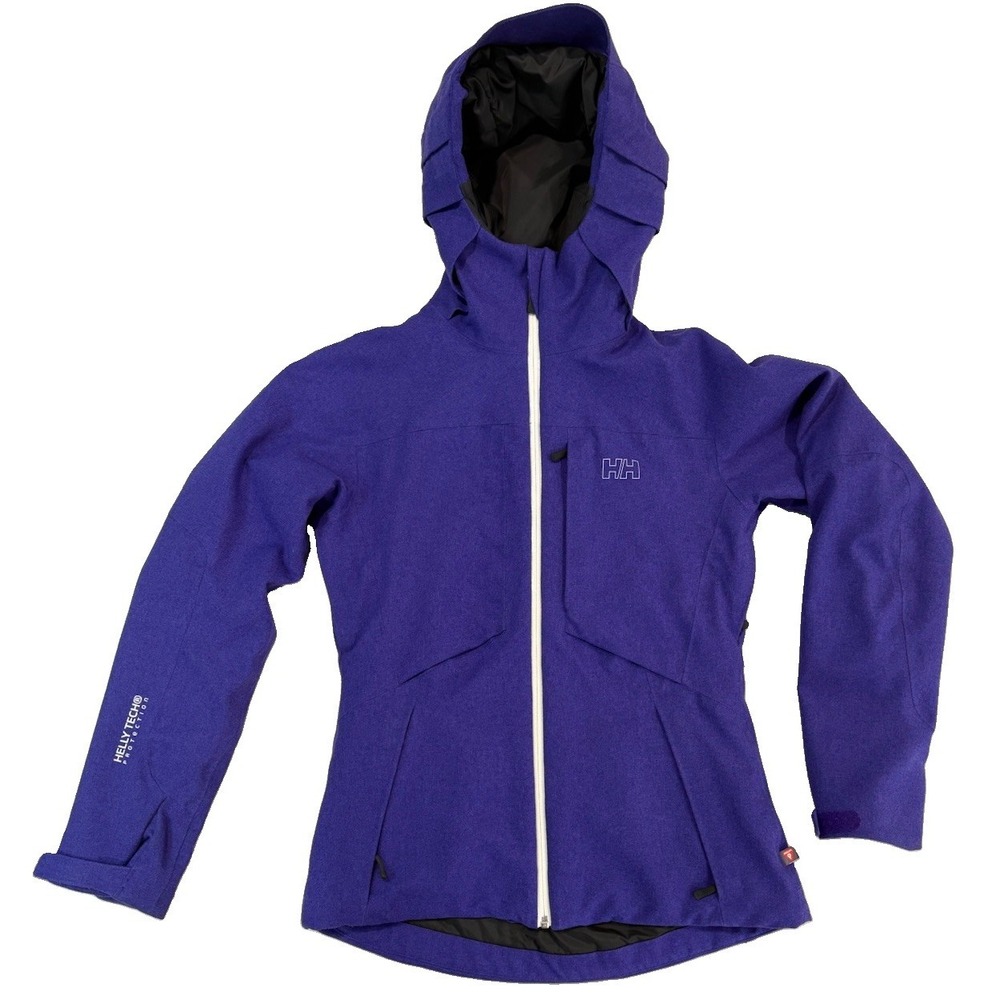 Helly Hansen Women Small Purple Insulated Ski Jacket Winter Coat Mint RN 73983